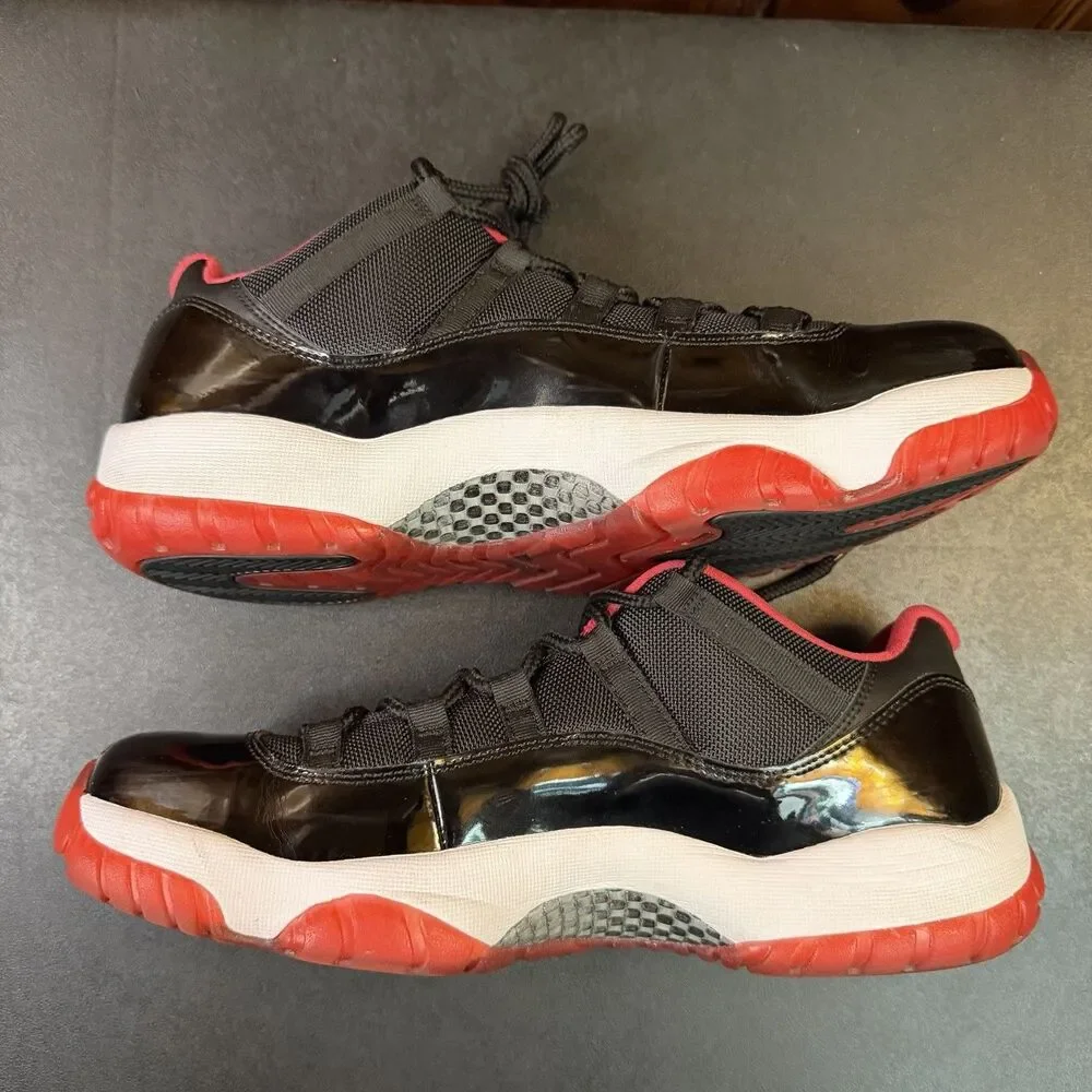 Jordan 11 Retro Lows Bred 2014 Release (528895-012) Black/Red Playoffs Size 11